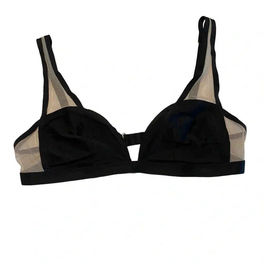 Victoria’s Secret Bralette Semi Sheer Panels Sz L